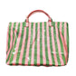 PVC Striped Tote Bag
