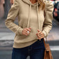 Ruched Puff Long Sleeve Hoodie