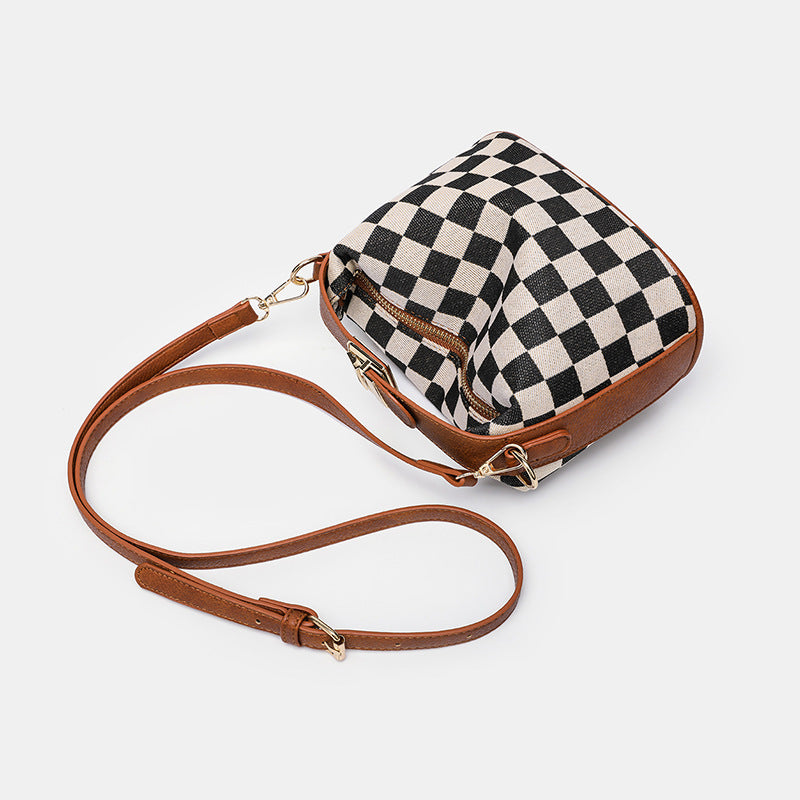 Checkered Crossbody Bag