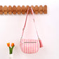 Striped Crossbody Belt Bag with Coin Pouch