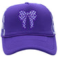 Checkered Bow Trucker Cap