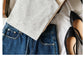 Ribbed Knit Lettuce Trim Long Sleeve Mock Neck Top