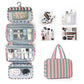 Foldable Hanging Toiletry Bag Wet & Dry Separation Cosmetic Organizer