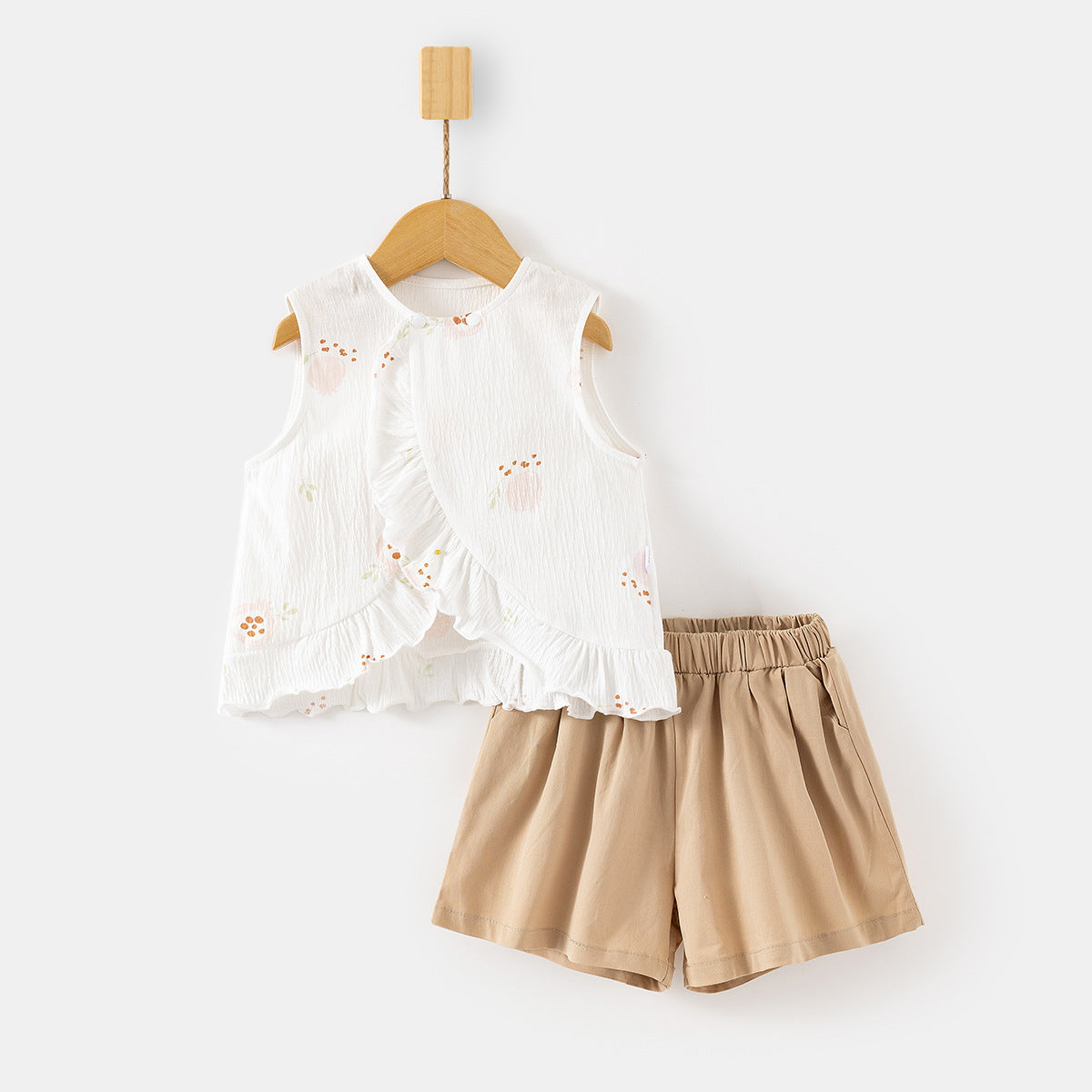 Baby Girl Vest Shorts Two Piece Set
