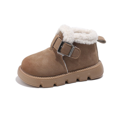 New Style Fleece-Lined Extra-Thick Warm Low-Top Cotton Shoes
