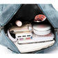 Retro Backpack Large Capacity Vegen Leather Travel Backpack