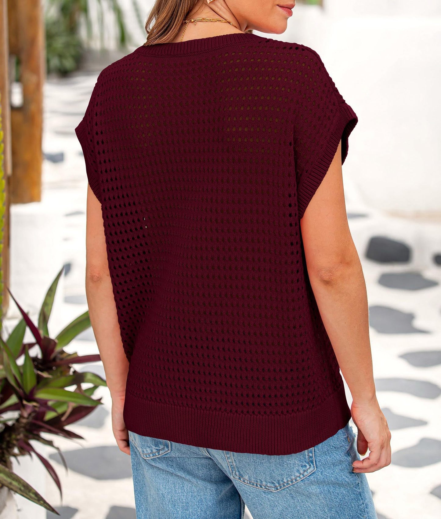 The Brielle Open Knit Sweater