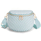Trendy Woven Checkered Crossbody Bum Bag for Women