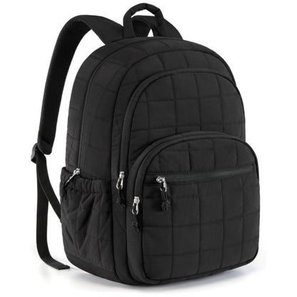Quilted College Bookbag Travel Backpack