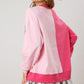 Valentine's Day Pink Boots Sequin Sweatshirt