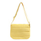 Solid Minimalist Foldover Puffer Crossbody Bag