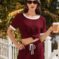 Cozy Ribbed Contrast Lounge Set