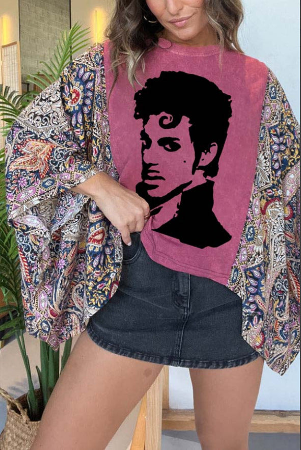 Loose Printed Top for Women