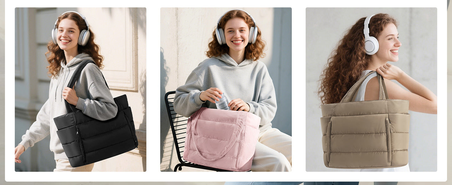 All In One Puffer Tote