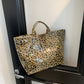 Leopard-Print Large Capacity Tote Bag
