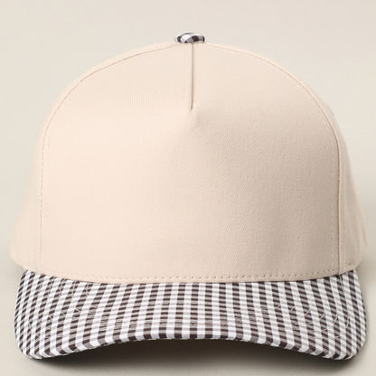 Plaid Baseball Cap
