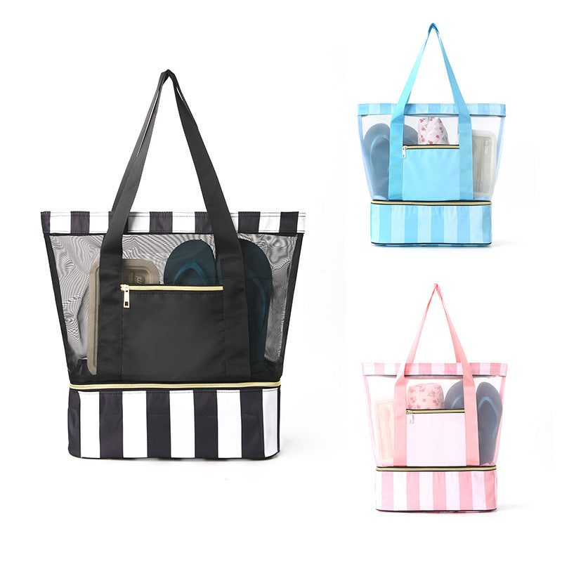 Double-layer Beach Tote Swimming Bag