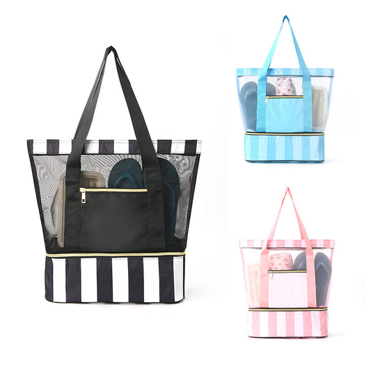 Double-layer Beach Tote Swimming Bag