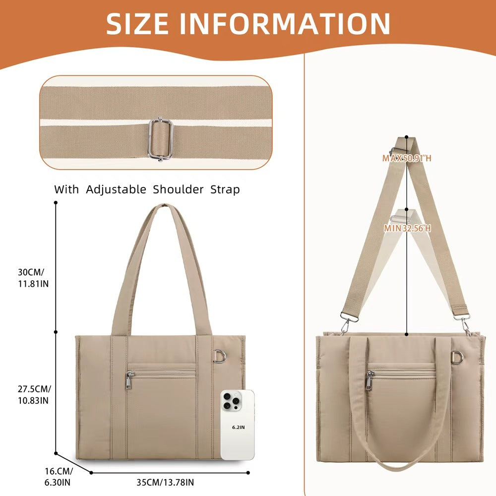 On the Go Satchel Tote Bag - Large Capacity