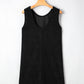 Corduroy Sleeveless Mini Dress With Patched Pockets