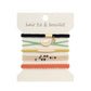 Boho 2-in-1 Hair Tie & Bracelet Set (5-Piece Pack)