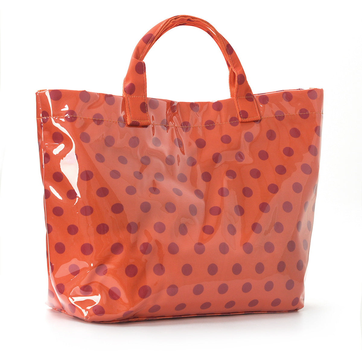 Polka Dot Durable Waterproof PVC Tote Bag