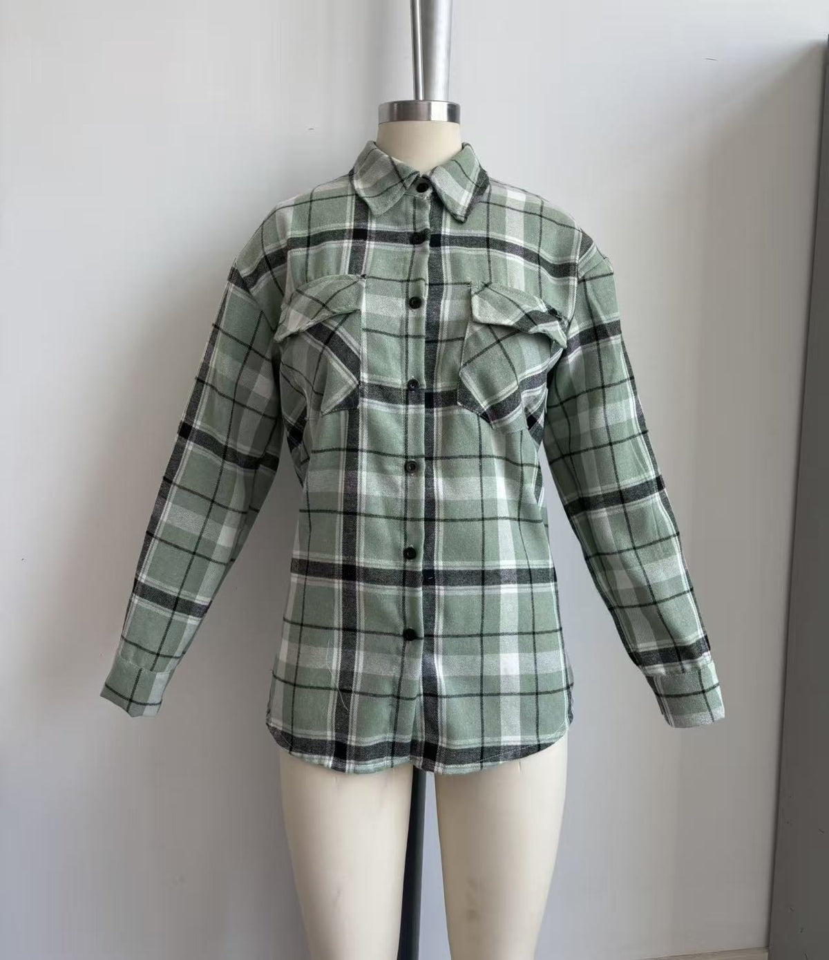 Long Sleeve Plaid Shirt