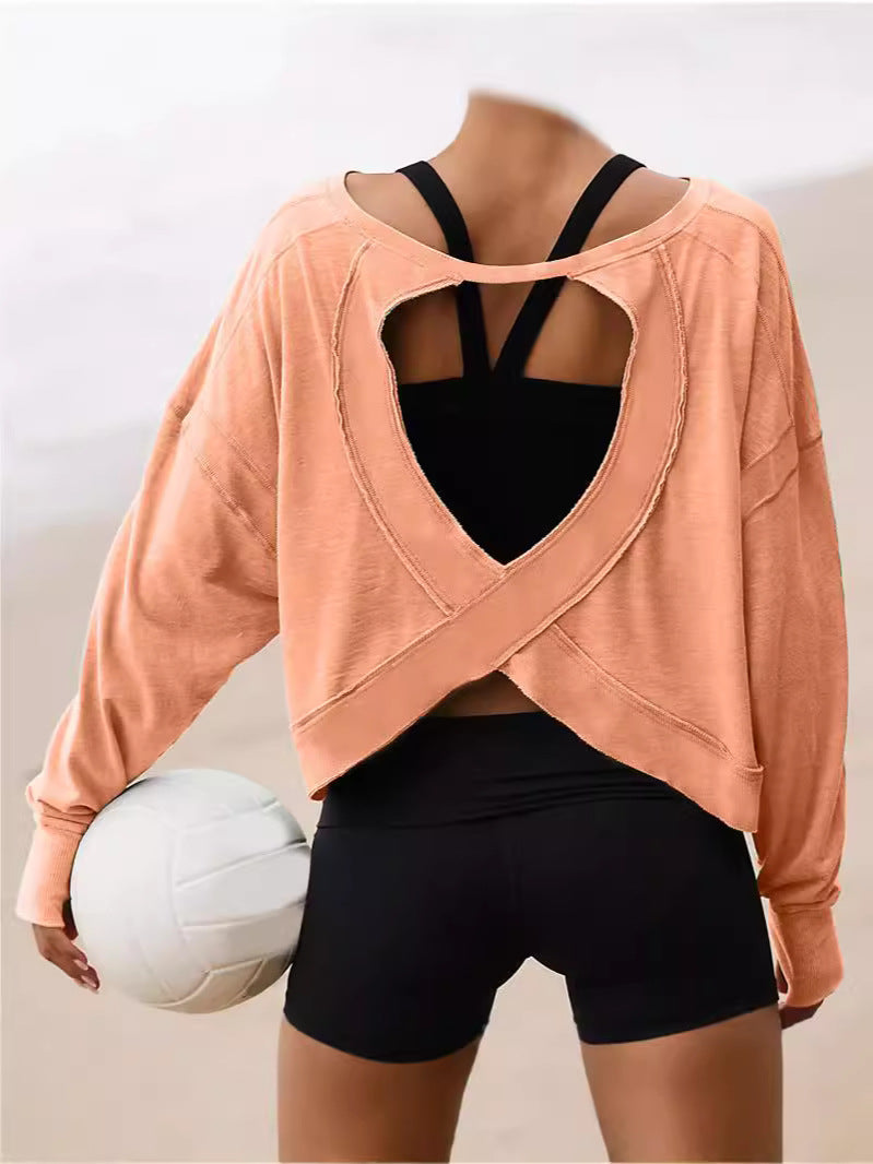 Sport Long Sleeve Cooling Shirt Loose T-shirt