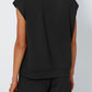 Short Sleeve Lounge Top and Shorts Set with Relaxed Fit