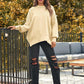 Crew Neck Batwing Sweater