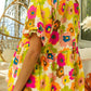 Thin Casual Versatile Color Blocked Chiffon Shirt