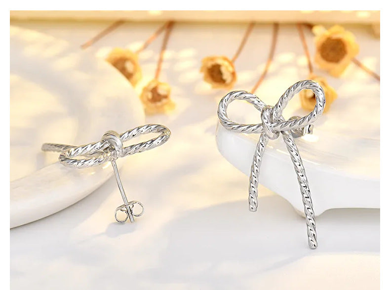 Twisted Bow Earrings
