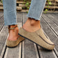 Suede Moccasin Slip-On Mule Clogs