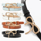 Bow Buckle Skinny Belt