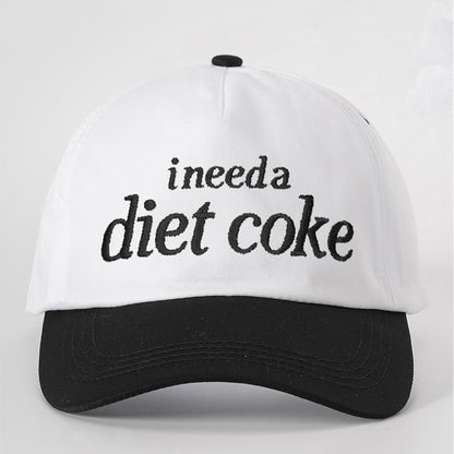 diet coke Color-blocked Baseball Cap Flat Cap