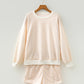 Plaid Baggy Pullover Drawstring Casual Shorts 2pcs Outfit