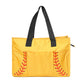 Ball Sports Print Multi-Pocket Utility Tote Bag