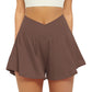 Pocket Faux Two-Piece Shorts