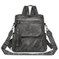 Retro Backpack Large Capacity Vegen Leather Travel Backpack
