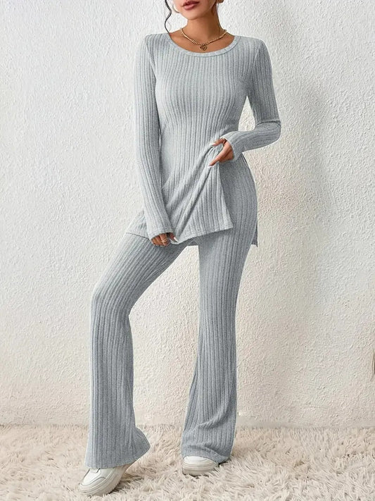 Ribbed Knit Loungewear Set