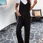 V Neck Loose Pockets Cami Jumpsuit