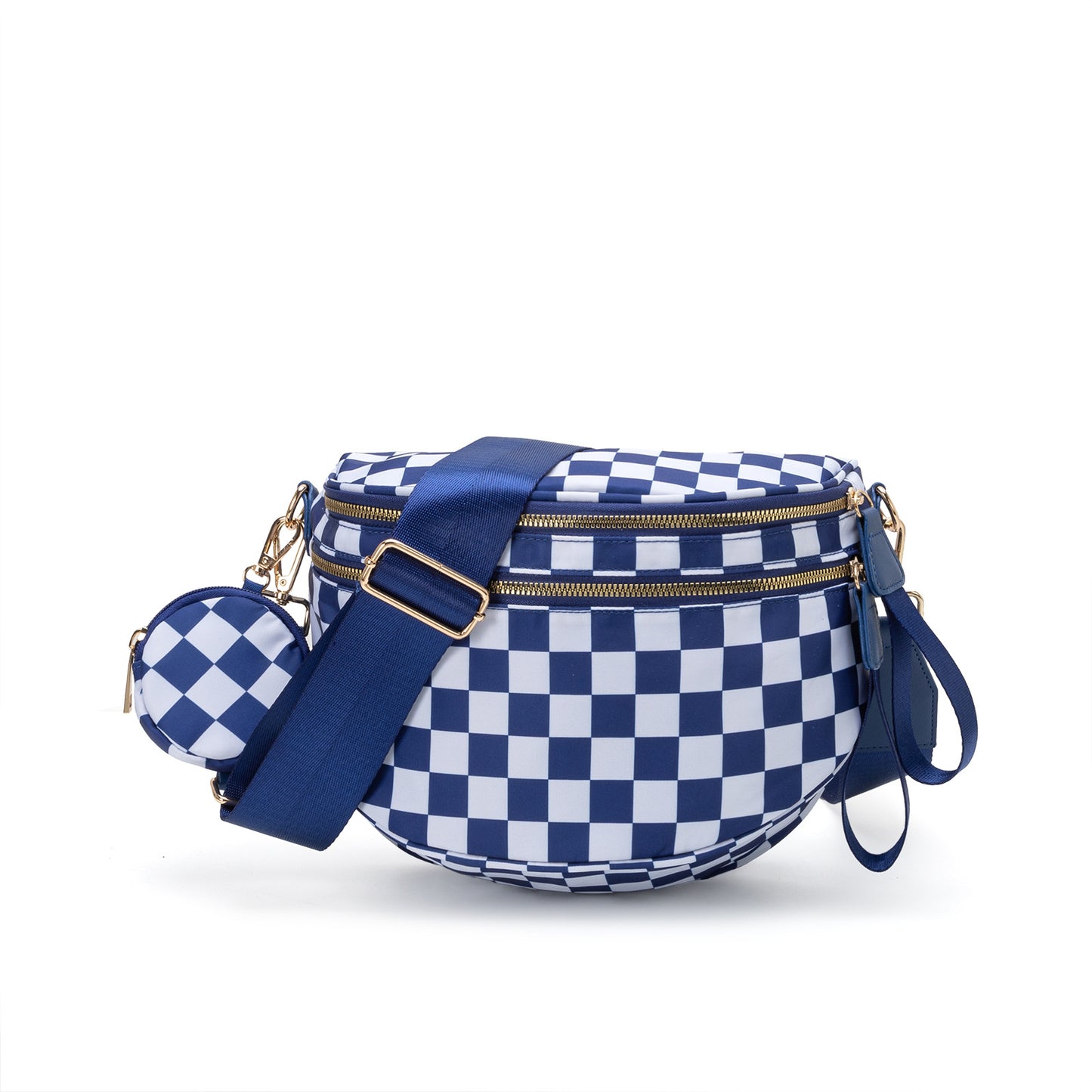 Nylon Crossbody Bags Bum Bag with Detachable Coin Pouch