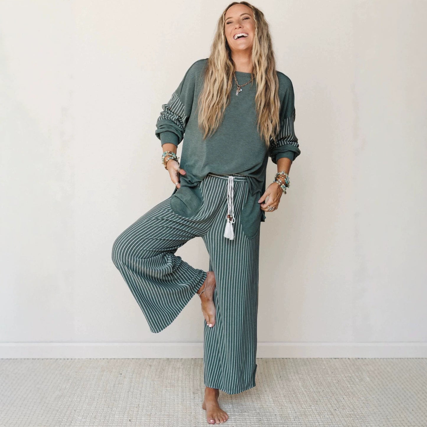 Stripe Lounge Set