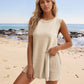 Round Neck Vest + Shorts Knitted Suit