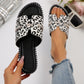 Leopard H Upper Flat Fashion Slippers