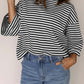 Striped Back Bow Tie T-Shirt