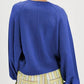 Crew Neck Button Front Knit Pullover