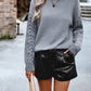 Crew Neck Textured Cozy Sweater