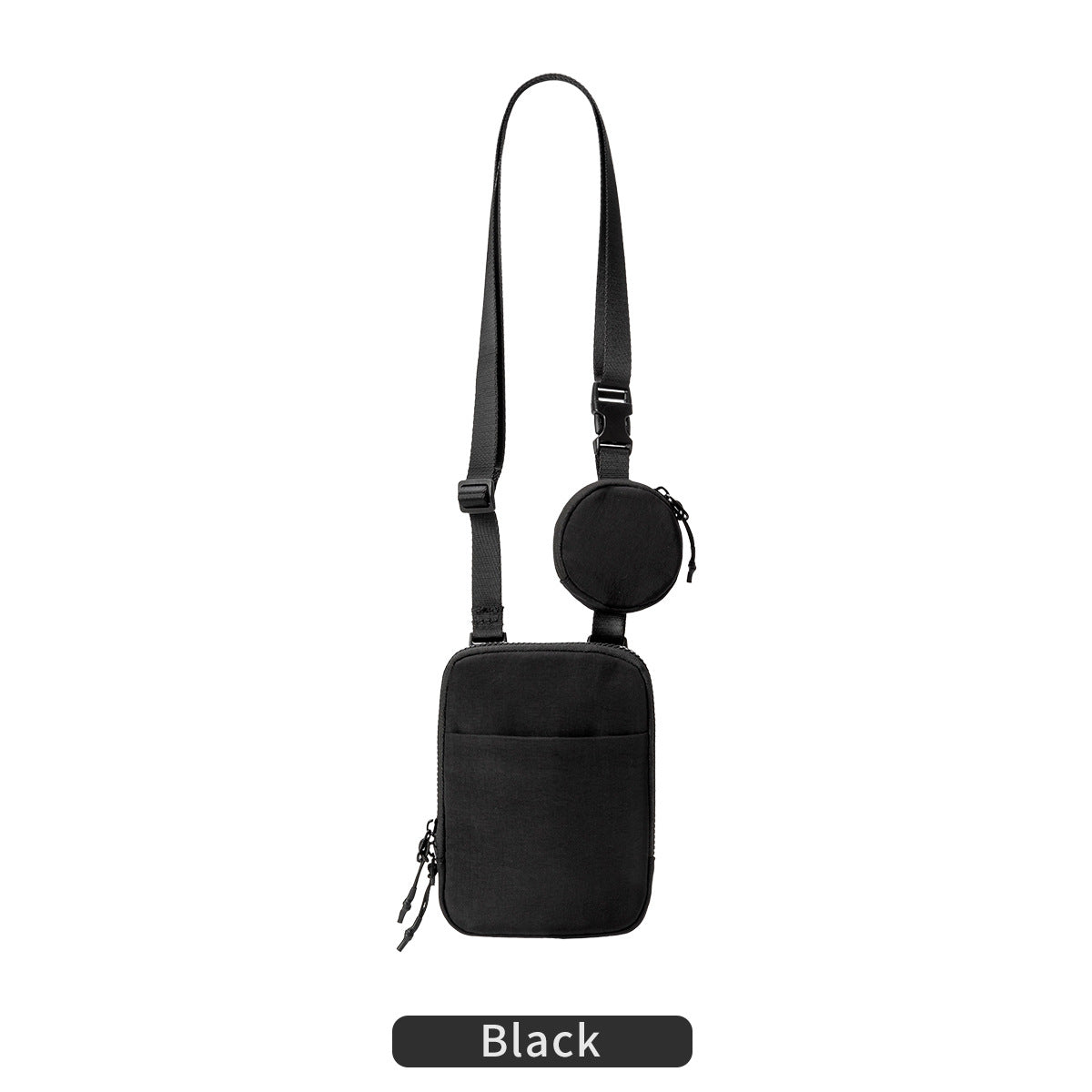 Nylon Crossbody Bag with Removable Mini Pouch