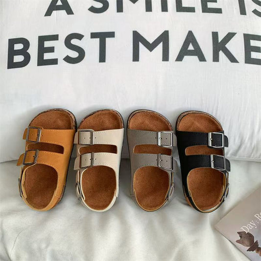 Double Buckle Kids Sandals